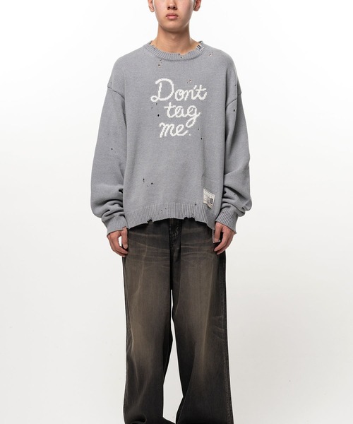 Maison MIHARA YASUHIRO（メゾンミハラヤスヒロ）の「【MIHARAYASUHIRO】LETTERED KNIT PULLOVER（ニット/セーター・メンズ・ブラウン/グレー/ブラック/ホワイト・46/44/48）」の7枚目の写真