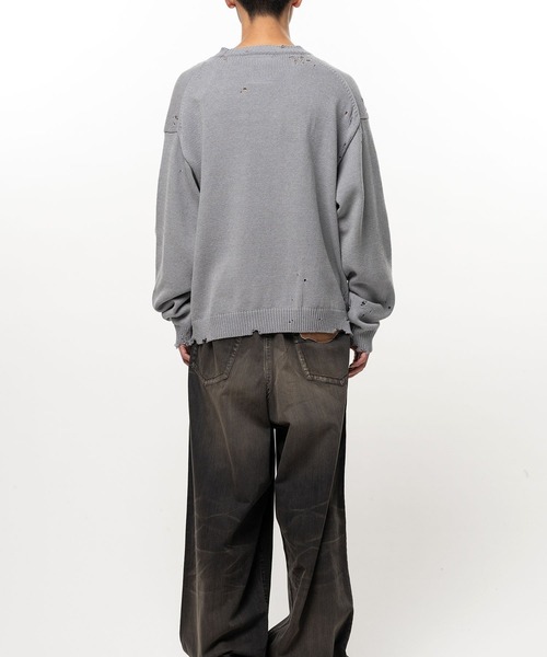 Maison MIHARA YASUHIRO（メゾンミハラヤスヒロ）の「【MIHARAYASUHIRO】LETTERED KNIT PULLOVER（ニット/セーター・メンズ・ブラウン/グレー/ブラック/ホワイト・46/44/48）」の9枚目の写真