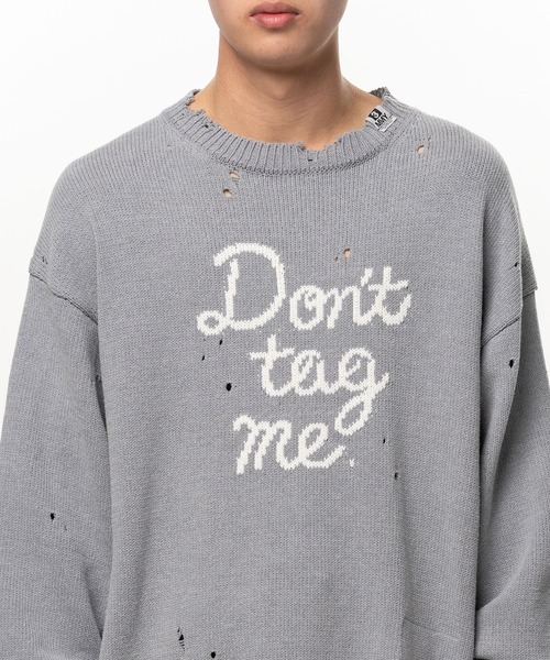Maison MIHARA YASUHIRO（メゾンミハラヤスヒロ）の「【MIHARAYASUHIRO】LETTERED KNIT PULLOVER（ニット/セーター・メンズ・ブラウン/グレー/ブラック/ホワイト・46/44/48）」の10枚目の写真