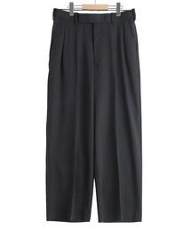 marka / マーカ：ONE TUCK WIDE TROUSERS -WOOL HIGH TWIST TROPICAL-：M26B08PT01C[COR]