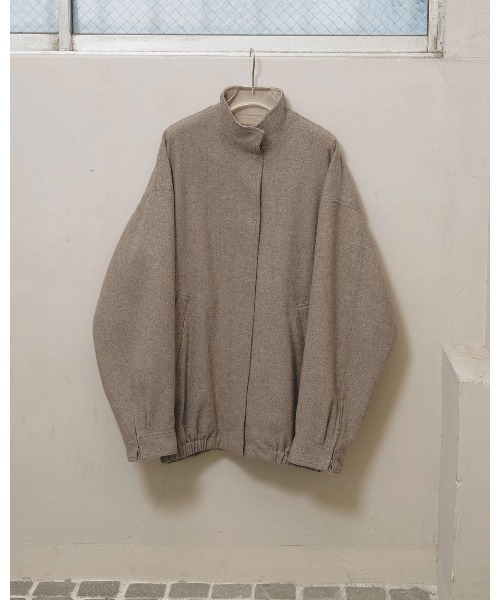 TODAYFUL(トゥデイフル)の「TODAYFUL Silknep Tweed Blouson(ブルゾン・レディース・ダークブラウン/ベージュ・36/38)」の1枚目の写真