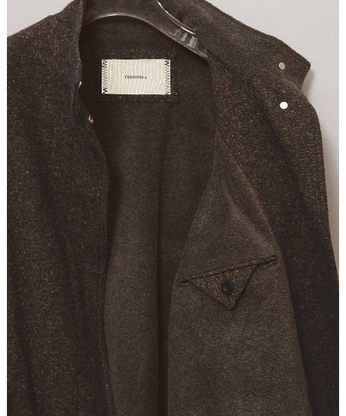 TODAYFUL(トゥデイフル)の「TODAYFUL Silknep Tweed Blouson(ブルゾン・レディース・ダークブラウン/ベージュ・36/38)」の8枚目の写真