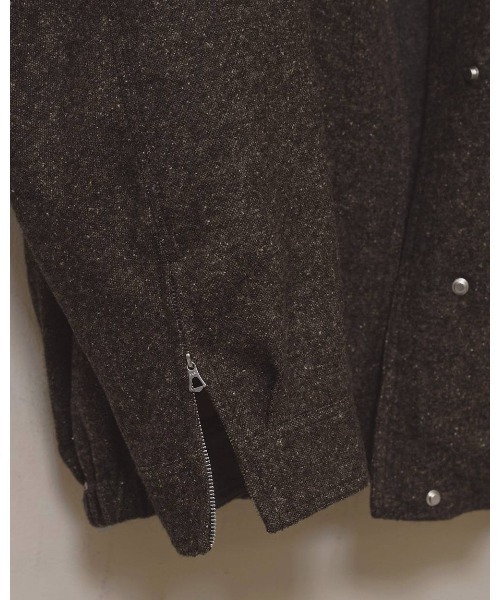 TODAYFUL(トゥデイフル)の「TODAYFUL Silknep Tweed Blouson(ブルゾン・レディース・ダークブラウン/ベージュ・36/38)」の7枚目の写真