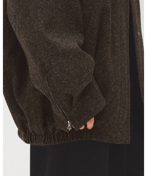 TODAYFUL(トゥデイフル)の「TODAYFUL Silknep Tweed Blouson(ブルゾン・レディース・ダークブラウン/ベージュ・36/38)」の17枚目の写真