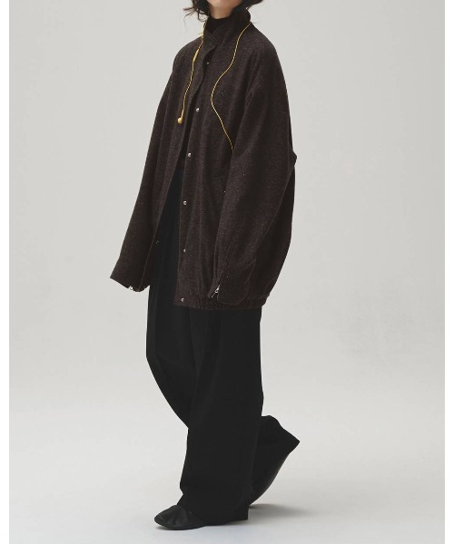 TODAYFUL(トゥデイフル)の「TODAYFUL Silknep Tweed Blouson(ブルゾン・レディース・ダークブラウン/ベージュ・36/38)」の14枚目の写真