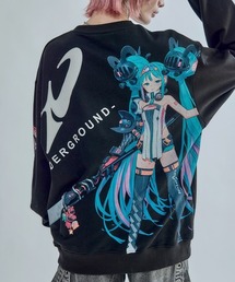 【P.N.UNDERGROUND/ピー.エヌ アンダーグラウンド】レーシングミク クルーネックスウェット