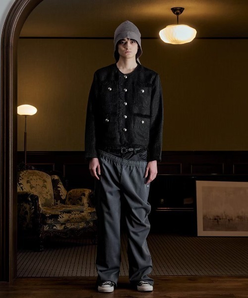 FEI-LANG（フェイラン）の「Tweed Jacket（ノーカラージャケット・メンズ・アイボリー/ブラック・MEDIUM/LARGE）」の17枚目の写真
