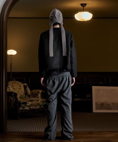 FEI-LANG（フェイラン）の「Tweed Jacket（ノーカラージャケット・メンズ・アイボリー/ブラック・MEDIUM/LARGE）」の19枚目の写真