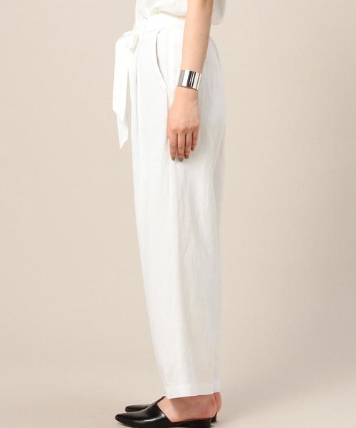 BEAUTY&YOUTH UNITED ARROWS（ビューティーアンドユースユナイテッドアローズ）の「BY タックワイドリボンパンツ◆（その他パンツ・レディース・ホワイト・MEDIUM/SMALL）」の4枚目の写真