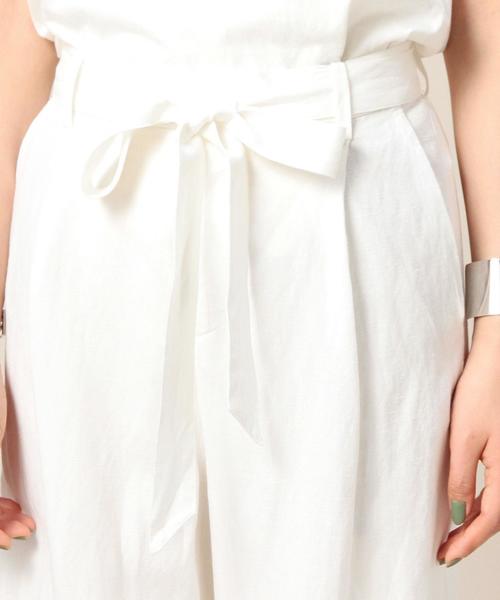 BEAUTY&YOUTH UNITED ARROWS（ビューティーアンドユースユナイテッドアローズ）の「BY タックワイドリボンパンツ◆（その他パンツ・レディース・ホワイト・MEDIUM/SMALL）」の6枚目の写真