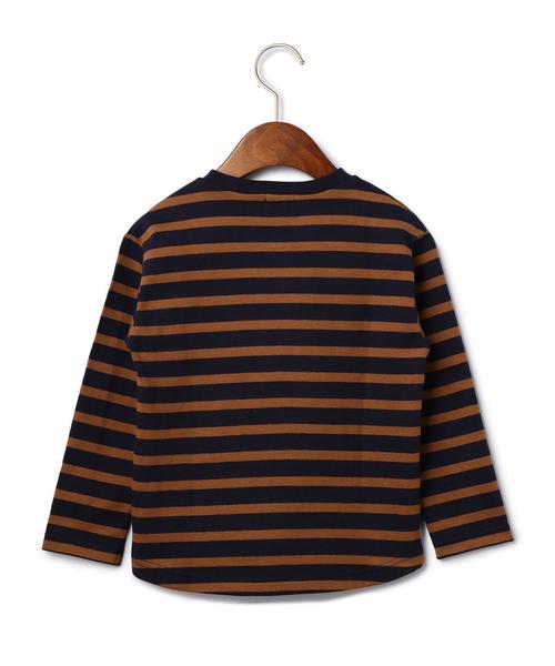 green label relaxing（グリーンレーベルリラクシング）の「【KIDS】サキゾメボーダー スソラウンド◆（Tシャツ/カットソー・キッズ・ネイビー/イエロー・105/135/115/95/125）」の10枚目の写真