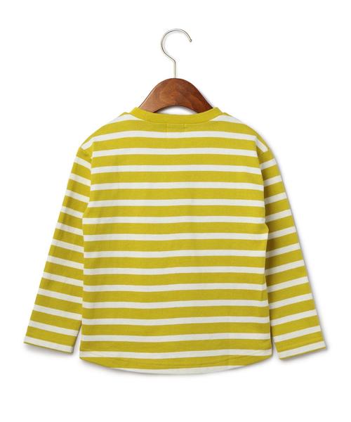 green label relaxing（グリーンレーベルリラクシング）の「【KIDS】サキゾメボーダー スソラウンド◆（Tシャツ/カットソー・キッズ・ネイビー/イエロー・105/135/115/95/125）」の8枚目の写真