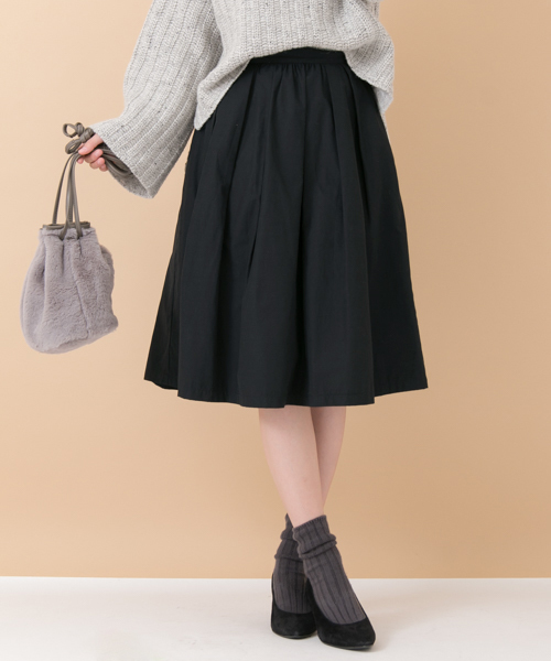 URBAN RESEARCH（アーバンリサーチ）の「 UR ピーチギャザーフレアスカート（スカート・レディース・キャメル/ベージュ/スミクロ・FREE）」の2枚目の写真