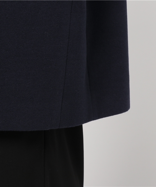 SLY（スライ）の「HOODED CHESTER SHORT COAT（チェスターコート・レディース・ネイビー/ベージュ/トップグレー・2/1）」の10枚目の写真