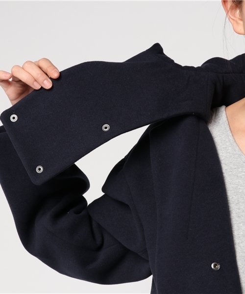 SLY（スライ）の「HOODED CHESTER SHORT COAT（チェスターコート・レディース・ネイビー/ベージュ/トップグレー・2/1）」の11枚目の写真