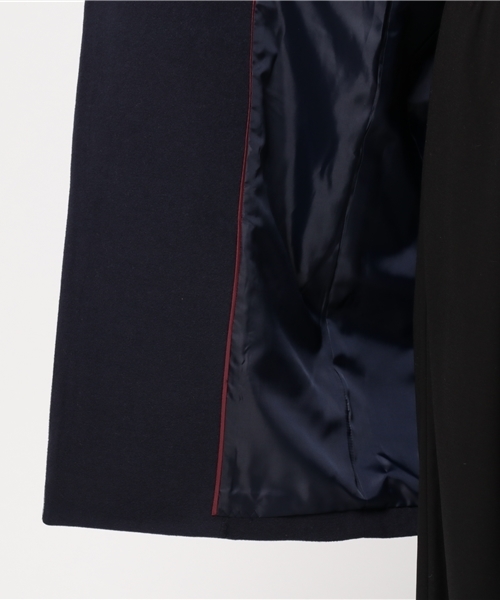 SLY（スライ）の「HOODED CHESTER SHORT COAT（チェスターコート・レディース・ネイビー/ベージュ/トップグレー・2/1）」の12枚目の写真