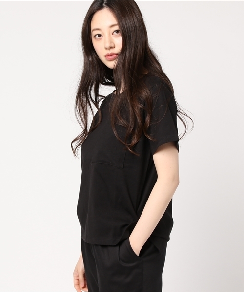 Heather（ヘザー）の「ムジポケＴEE／SS  751960（Tシャツ/カットソー・レディース・ブラック/グレー/ホワイト/ピンク・FREE）」の15枚目の写真