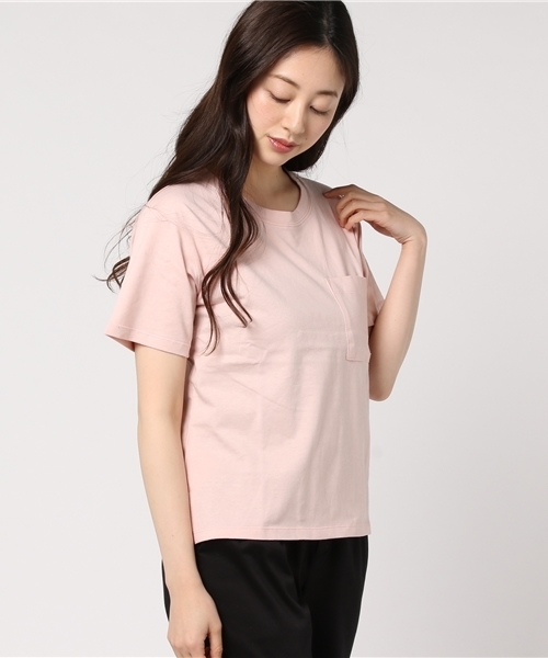 Heather（ヘザー）の「ムジポケＴEE／SS  751960（Tシャツ/カットソー・レディース・ブラック/グレー/ホワイト/ピンク・FREE）」の10枚目の写真