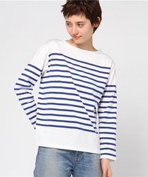 パネルボーダーバスクTシャツ