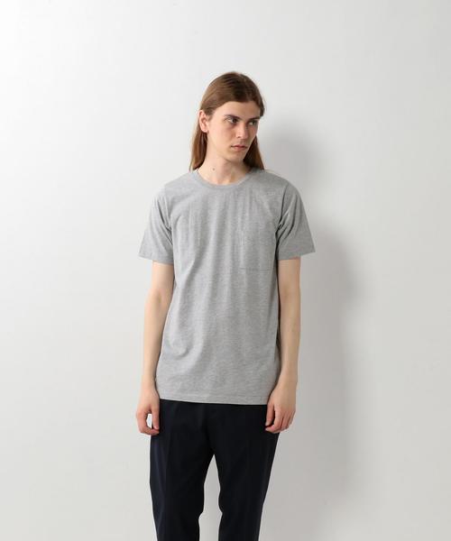 Steven Alan(スティーブンアラン)の「<Steven Alan> USA T/C CREW SSL GRAY/Tシャツ ◆(Tシャツ/カットソー・メンズ・グレー・MEDIUM/SMALL/LARGE)」の1枚目の写真