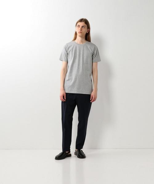 Steven Alan(スティーブンアラン)の「<Steven Alan> USA T/C CREW SSL GRAY/Tシャツ ◆(Tシャツ/カットソー・メンズ・グレー・MEDIUM/SMALL/LARGE)」の3枚目の写真