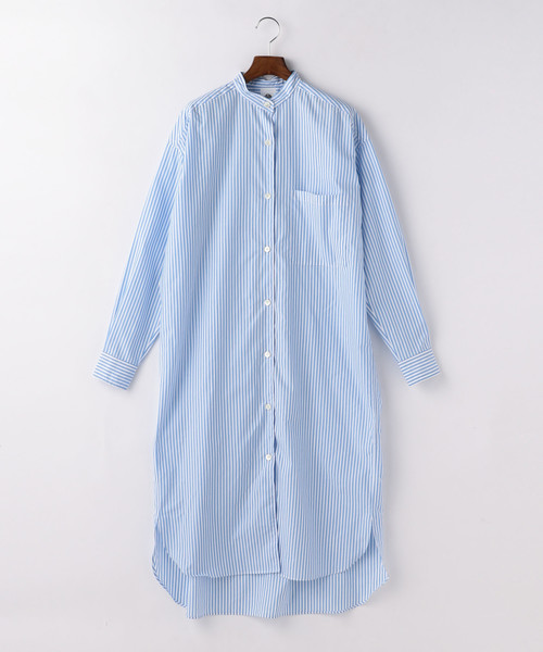 Martinique マルティニーク の L Aventure Martinique ロングシャツワンピース シャツワンピース Wear