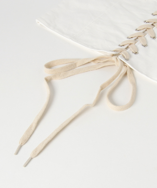 WEGO(ウィゴー)の「WEGO/ツイルコルセットベルト(ベルト・レディース・ホワイト/カーキ/ブラック/ダークインディゴブルー/ベージュ・FREE)」の7枚目の写真