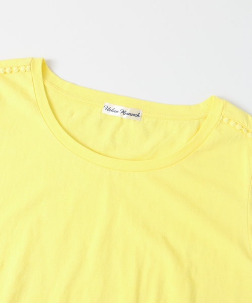 URBAN RESEARCH（アーバンリサーチ）の「つぶつぶレースTシャツ（Tシャツ/カットソー・レディース・カーキ/ブラック/イエロー/オフホワイト・FREE）」の16枚目の写真