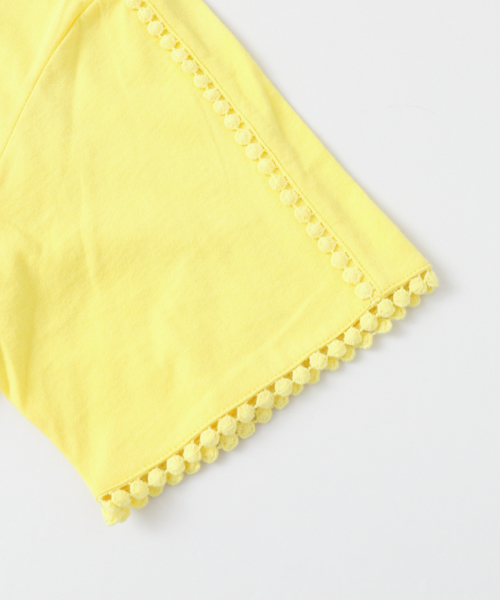 URBAN RESEARCH（アーバンリサーチ）の「つぶつぶレースTシャツ（Tシャツ/カットソー・レディース・カーキ/ブラック/イエロー/オフホワイト・FREE）」の9枚目の写真