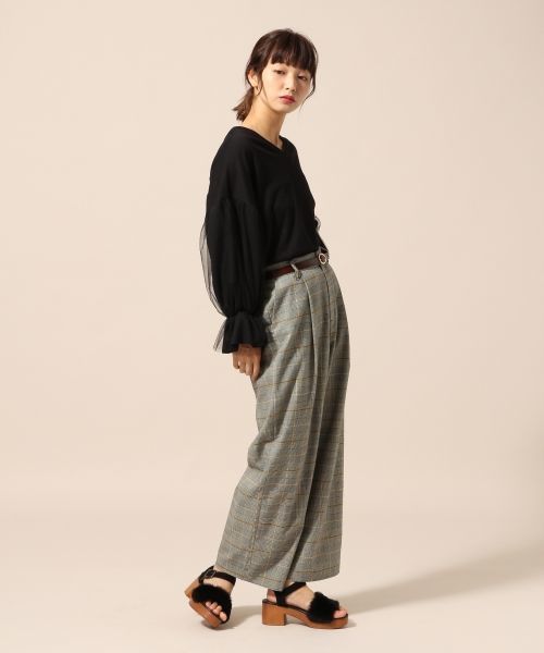 LOWRYS FARM（ローリーズファーム）の「チュールカサネ／ＬＳ　769219（Tシャツ/カットソー・レディース・オフホワイト/ブラック/グレー・MEDIUM/LARGE）」の13枚目の写真