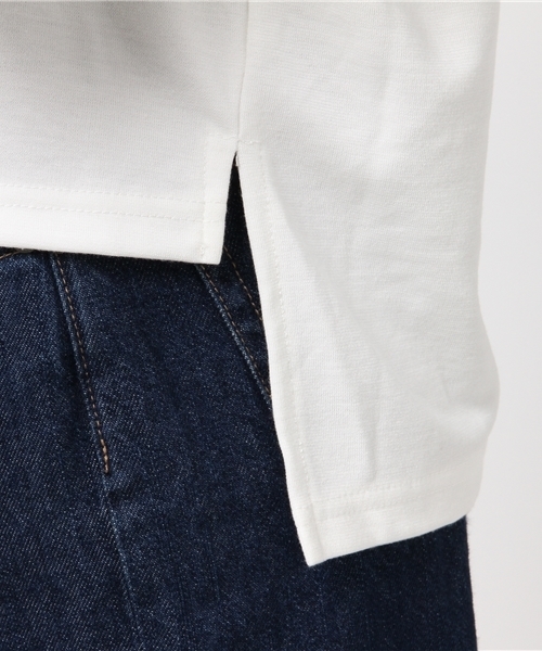 LOWRYS FARM（ローリーズファーム）の「チュールカサネ／ＬＳ　769219（Tシャツ/カットソー・レディース・オフホワイト/ブラック/グレー・MEDIUM/LARGE）」の9枚目の写真