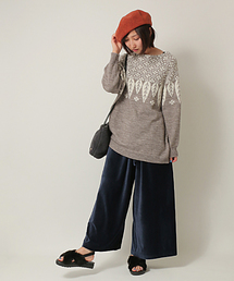 LBC | 【先行予約】リーフジャガードプルオーバー(ニット/セーター)