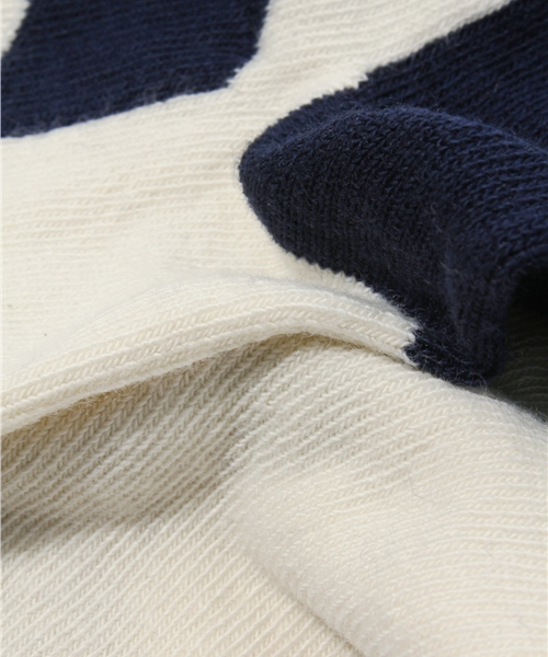 MIDWEST（ミッドウエスト）の「HAPPY SOCKS 斜めストライプソックス（ソックス/靴下・メンズ・ホワイト・24cm）」の3枚目の写真