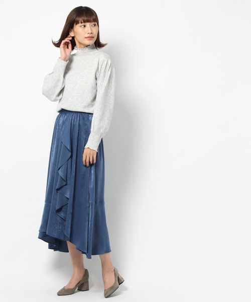 laboratory work（ラボラトリーワーク）の「イレギュラーヘムスカート（スカート・レディース・ブルー/ブラウン/ブラック・MEDIUM）」の6枚目の写真