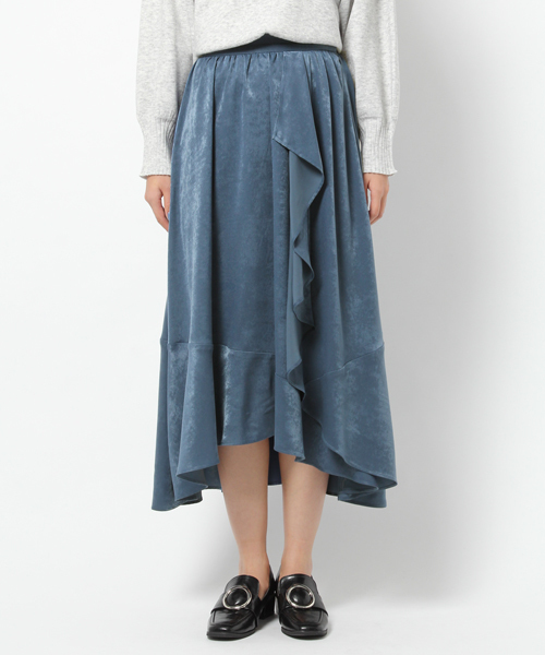 laboratory work（ラボラトリーワーク）の「イレギュラーヘムスカート（スカート・レディース・ブルー/ブラウン/ブラック・MEDIUM）」の7枚目の写真