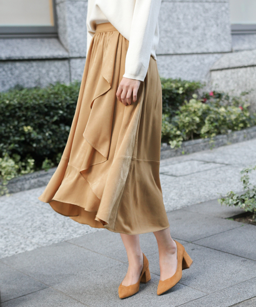 laboratory work（ラボラトリーワーク）の「イレギュラーヘムスカート（スカート・レディース・ブルー/ブラウン/ブラック・MEDIUM）」の17枚目の写真