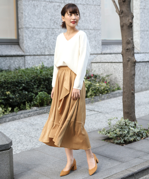 laboratory work（ラボラトリーワーク）の「イレギュラーヘムスカート（スカート・レディース・ブルー/ブラウン/ブラック・MEDIUM）」の15枚目の写真