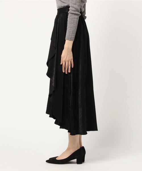 laboratory work（ラボラトリーワーク）の「イレギュラーヘムスカート（スカート・レディース・ブルー/ブラウン/ブラック・MEDIUM）」の5枚目の写真