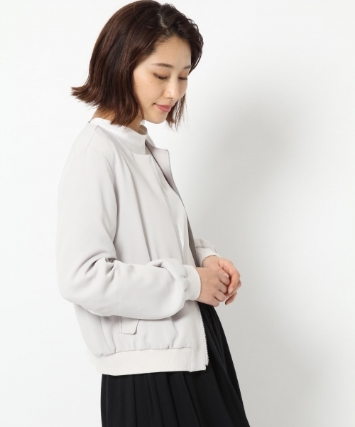 laboratory work(ラボラトリーワーク)の「ノーカラージップブルゾン(ブルゾン・レディース・グレー/ネイビー・MEDIUM)」の2枚目の写真