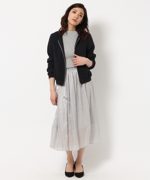 laboratory work(ラボラトリーワーク)の「ノーカラージップブルゾン(ブルゾン・レディース・グレー/ネイビー・MEDIUM)」の15枚目の写真