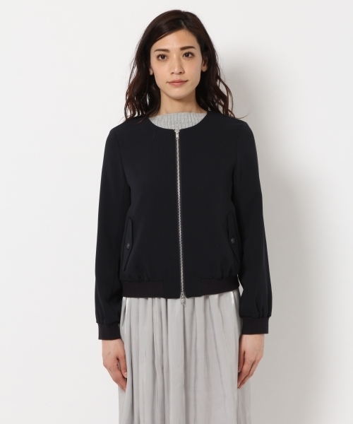 laboratory work(ラボラトリーワーク)の「ノーカラージップブルゾン(ブルゾン・レディース・グレー/ネイビー・MEDIUM)」の14枚目の写真