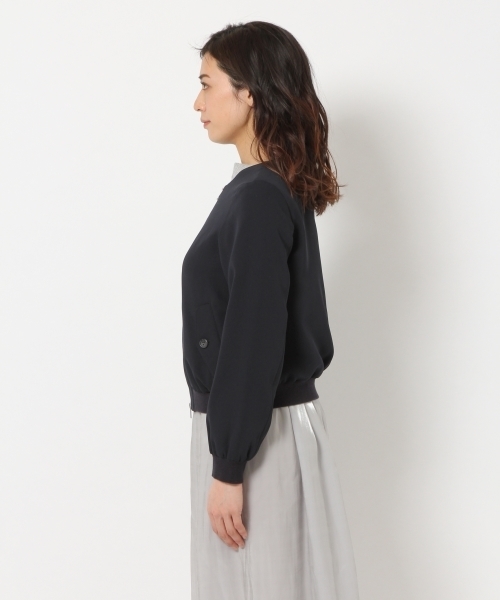 laboratory work(ラボラトリーワーク)の「ノーカラージップブルゾン(ブルゾン・レディース・グレー/ネイビー・MEDIUM)」の13枚目の写真