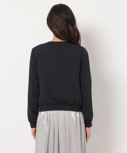 laboratory work(ラボラトリーワーク)の「ノーカラージップブルゾン(ブルゾン・レディース・グレー/ネイビー・MEDIUM)」の12枚目の写真