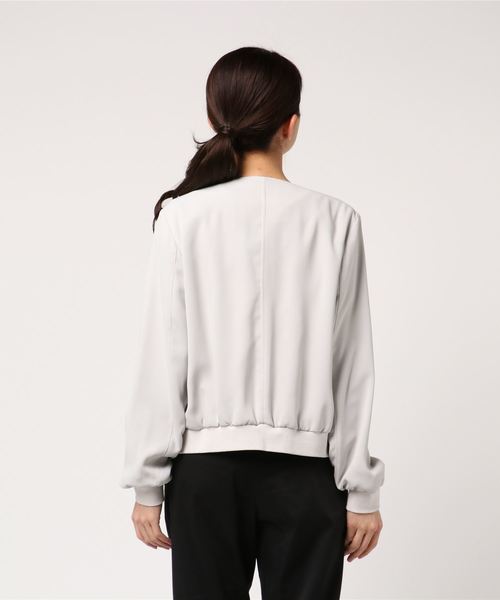 laboratory work(ラボラトリーワーク)の「ノーカラージップブルゾン(ブルゾン・レディース・グレー/ネイビー・MEDIUM)」の5枚目の写真