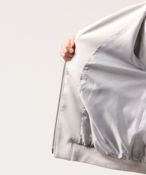 laboratory work(ラボラトリーワーク)の「ノーカラージップブルゾン(ブルゾン・レディース・グレー/ネイビー・MEDIUM)」の3枚目の写真