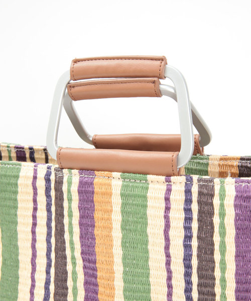 titivate（ティティベイト）の「ﾒﾀﾙﾊﾝﾄﾞﾙｽﾄﾛｰﾊﾞｯｸﾞ（トートバッグ・レディース・ブラック/ブラック系その他/サックスブルー/パープル系その他/オレンジ・FREE）」の7枚目の写真