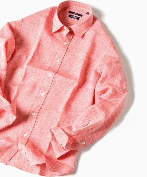 SHIPS(シップス)の「SC: Herdmans リネン レギュラーカラー シャツ(シャツ/ブラウス・メンズ・ホワイト/レッド/ロイヤルブルー・SMALL/MEDIUM/LARGE/X-LARGE)」の1枚目の写真