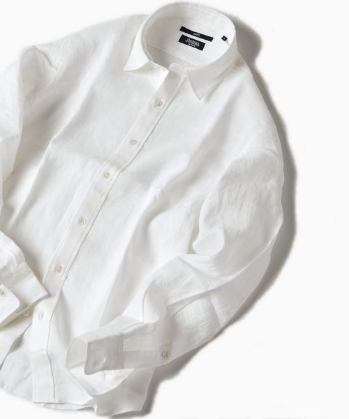 SHIPS(シップス)の「SC: Herdmans リネン レギュラーカラー シャツ(シャツ/ブラウス・メンズ・ホワイト/レッド/ロイヤルブルー・SMALL/MEDIUM/LARGE/X-LARGE)」の2枚目の写真