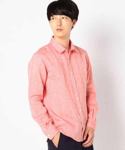 SHIPS(シップス)の「SC: Herdmans リネン レギュラーカラー シャツ(シャツ/ブラウス・メンズ・ホワイト/レッド/ロイヤルブルー・SMALL/MEDIUM/LARGE/X-LARGE)」の5枚目の写真