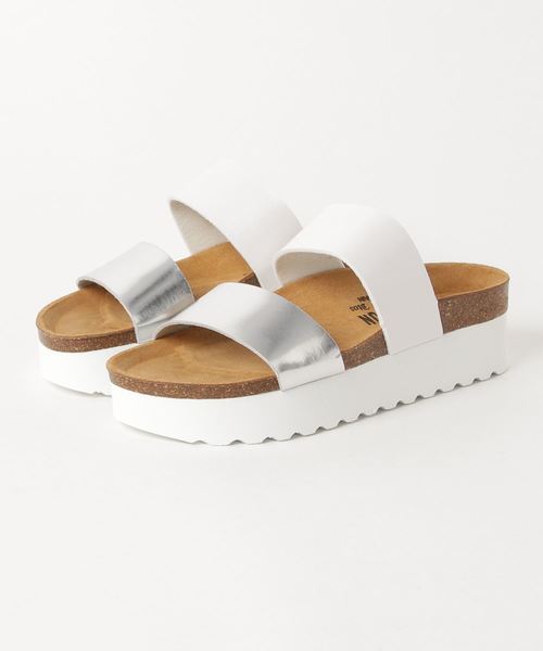 PLAKTON（プラクトン）の「PLAKTON アツゾコ2ストサンダル（サンダル・レディース・ベージュ/ブラウン/シルバー・36/37/38）」の3枚目の写真